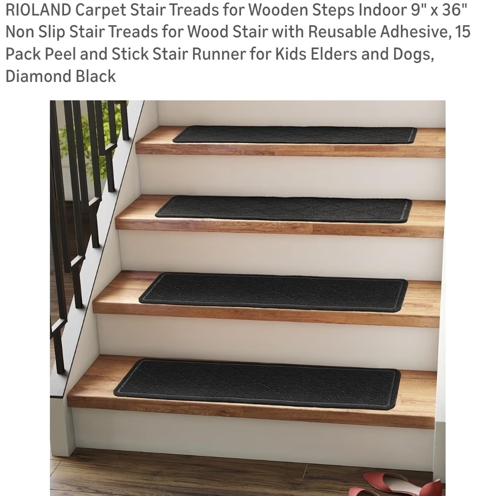 Roland Black Stair Treads for Safety and Style